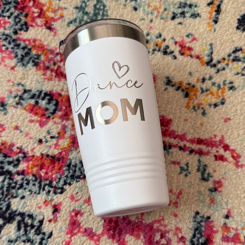 Dance Mom Tumbler (White)